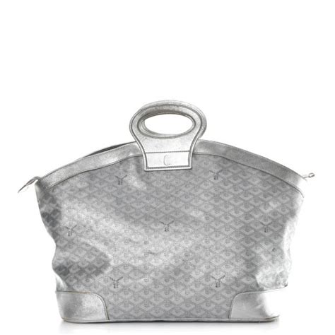 GOYARD Goyardine Beluga MM Silver 233388 